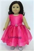 Complete Set Ombre Pink Dress and Shoes for American Girl 18 inch Doll Clothes