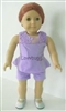 Lavender Romper Set for American Girl 18 inch or Baby Doll Clothes