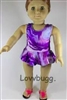 Tie Dye Swimsuit for American Girl 18 inch or Bitty Baby Born Doll Clothes