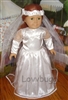 Communion Wedding FHC Quincanueras Dress with Veil for American Girl 18 inch or Bitty Baby Born Doll Clothes