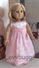 She's the One Pink Dress  for American Girl 18 inch or Bitty Baby Born Doll Clothes