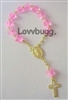 Rosary Pink Hearts