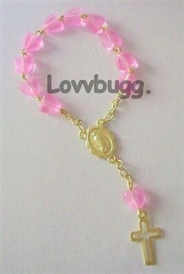 Rosary Pink Hearts