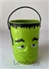 Frankenstein Halloween Plastic Trick or Treat Pail Bucket for American Girl 18 inch or Wellie Wishers Doll Costume Accessory