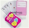 Valentine Hearts Cards Mini Deck for American Girl 18 inch Doll Accessory