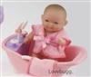5 inch Mini Baby with Bathtub Accessory Bitty Sister for American Girl 18 inch Doll