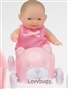 5 inch Mini Baby with Car Accessory Bitty Sister for American Girl 18 inch Doll