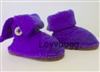 Blue Knit Boots Slippers