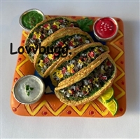 Crispy Tacos Platter Doll Food