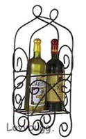 Mini Wine Bottles Standing in Rack