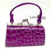 Mini Purple Crocodile Purse