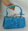 Blue 3D Roses Kiss-Lock Purse for American Girl 18 inch Doll Clothes Accessory--Free Phone!