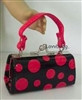 Red Dots on Black Kiss-Lock Purse for American Girl 18 inch Doll Clothes Accessory--Free Phone!