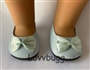 Light Blue Bow Flats