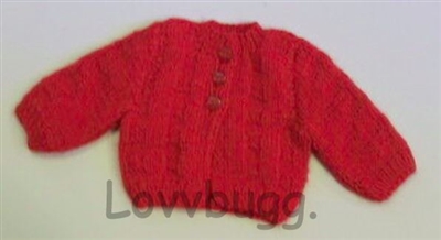 Red Cardigan Sweater