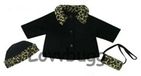 Tan and Leopard Jacket Set