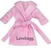 Pink Robe Bathrobe Set for American Girl 18 inch or Bitty Baby Born Doll Clothes