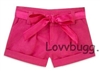 Hot Pink Shorts for American Girl 18 inch or Bitty Baby Born Doll Clothes