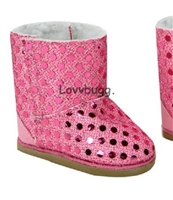 Pink Sequins Uggly Boots