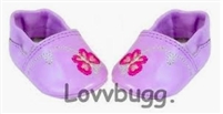 Lavender Butterfly Baby Slippers