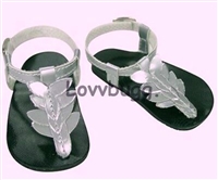 Silver Leaf Sandals