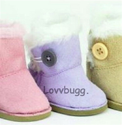 Lav Button Uggly Boots