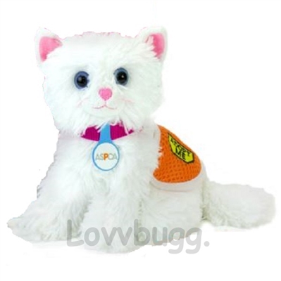 ASPCA Vest White Kitten Cat for American Girl 18 inch Doll Pet Accessory