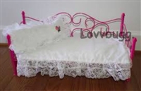 Pink Day Bed with Bedding