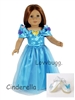 Cinderella with Heels Costume for 18 inch American Girl Doll Clothes
