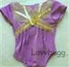 Gold-trimmed Lavender Leotard