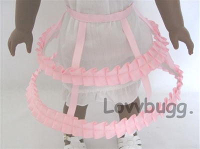 Pink Hoop Skirt Frame