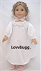 Colonial Nightgown with Cap Repro for American Girl 18 inch Elizabeth Doll Clothes