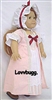 Pink Colonial Dress with Mob Cap for American Girl 18 inch Felicity or Elizabeth Doll Clothes
