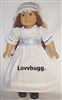 Felicity White Summer Dress Repro for American Girl 18 inch Doll Clothes