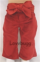Red Velvet Pants