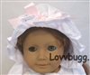 White Colonial Mob Cap for Felicity or Elizabeth for American Girl 18 inch Doll Clothes Accessory