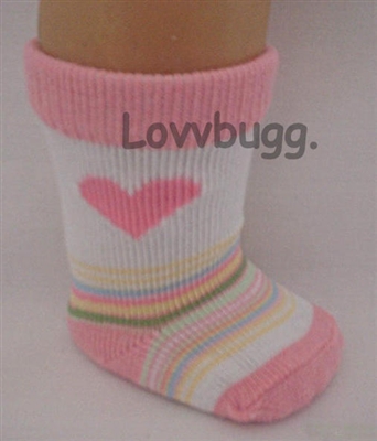 Heart Stripe Socks