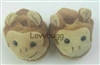 Monkey Slippers for American Girl 18 inch Doll Shoes Accessory