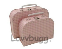 Pink Gingham Suitcase