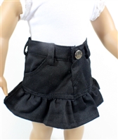 Black Ruffle Skirt for American Girl 18 inch or Baby Doll Clothes Separates