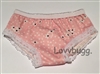 Pink Flowers Panties Underwear for American Girl 18 inch or Bitty Baby Born Doll Clothes Accessory