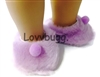 Slippers Lavender for 15 inch Bitty Baby