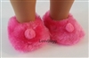 Slippers Hot Pink for 15 inch Bitty Baby