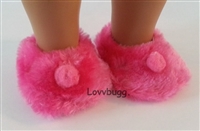 Slippers Hot Pink for 15 inch Bitty Baby