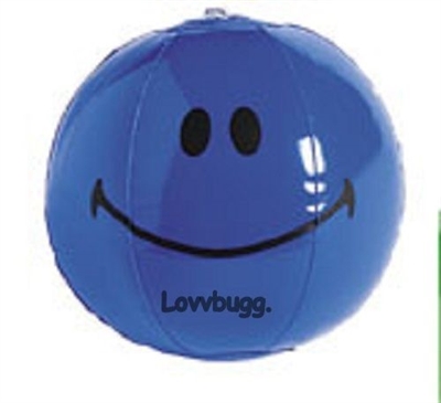 Blue Smiley Mini Beach Ball