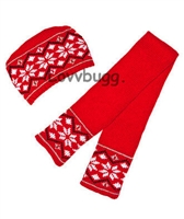 Red Paisley Hat Scarf