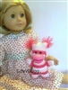 Pink Sock Monkey Mini for American Girl 18 inch Doll Accessory