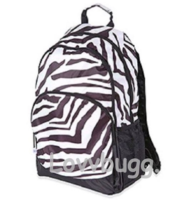 Zebra Full-Sized Backpack