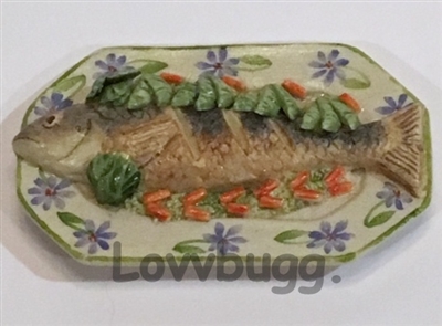 Mini Trout Fish Dinner Plate