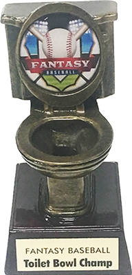 Fantasy Baseball Toilet Bowl Fantasy Football Trophy | Bruno's